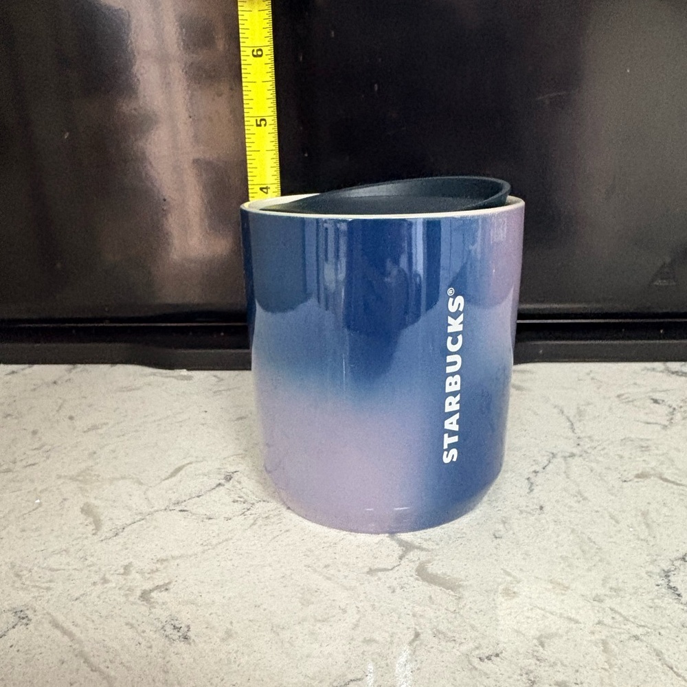 Starbucks 2021 Blue Ombre Short Ceramic Tumbler